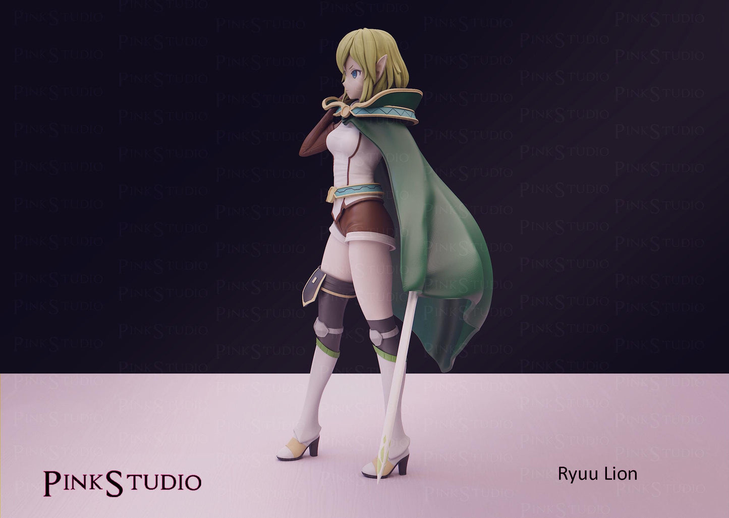 Danmachi Inspired Fanart Ryuu Lion Resin Model Kit 18cm