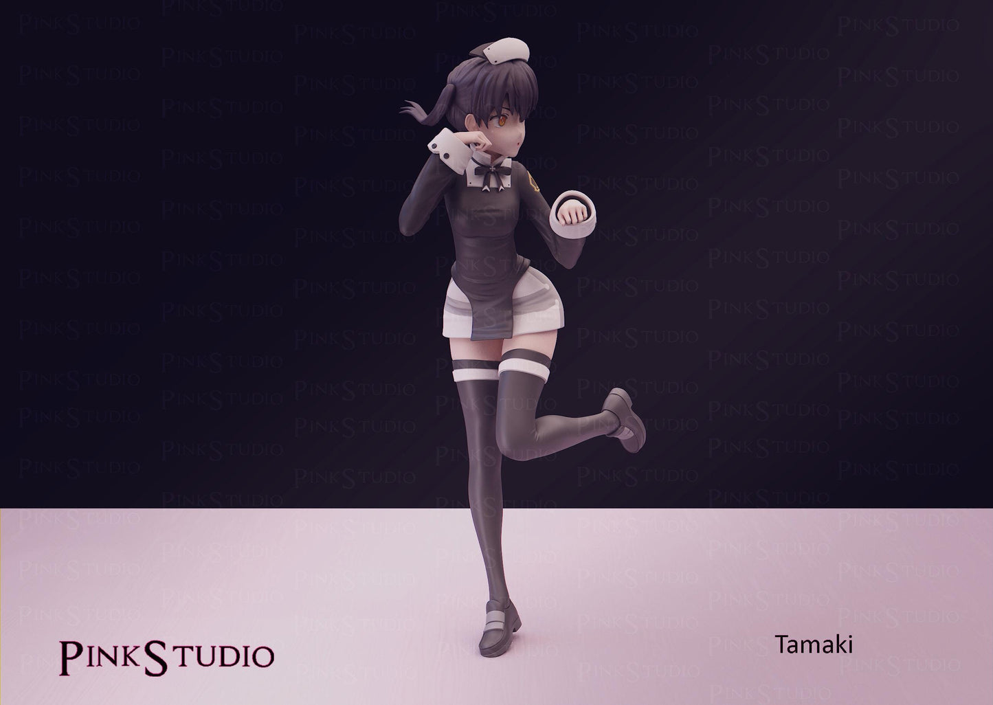 Fire Force Inspired Fanart Tamaki Resin Model Kit 19cm
