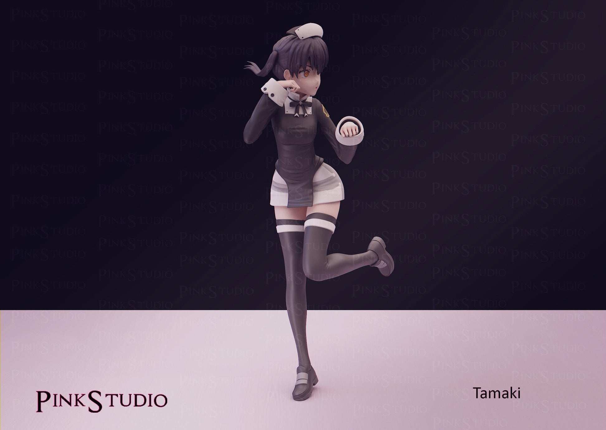 Fire Force Inspired Fanart Tamaki Resin Model Kit 19cm