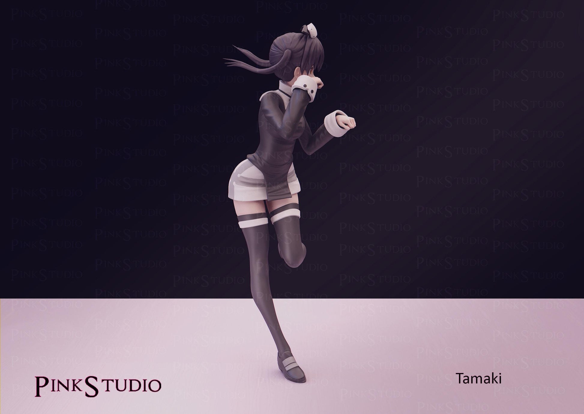Fire Force Inspired Fanart Tamaki Resin Model Kit 19cm
