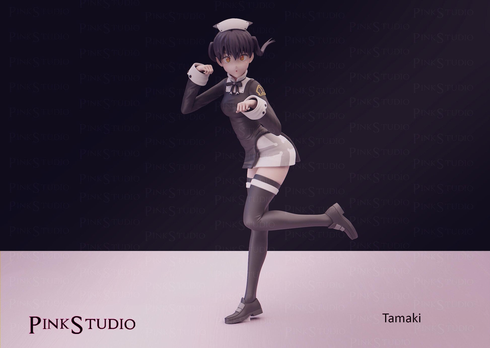 Fire Force Inspired Fanart Tamaki Resin Model Kit 19cm