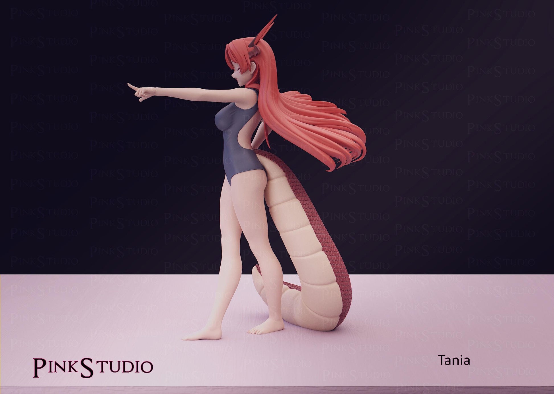 Beast Tamer Inspired Fanart Tania Resin Model Kit 19cm