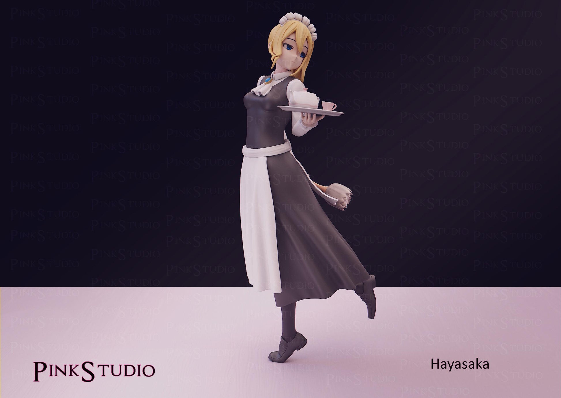 Love is War Inspired Fanart Hayasaka Resin Model Kit 19cm
