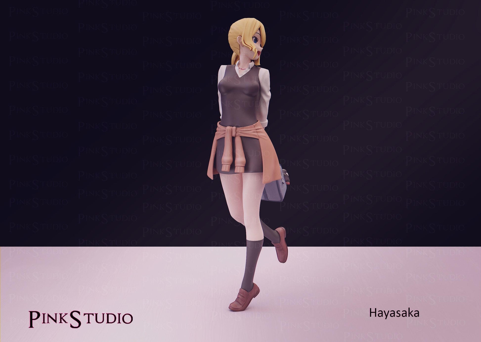 Love is War Inspired Fanart Hayasaka Resin Model Kit 19cm