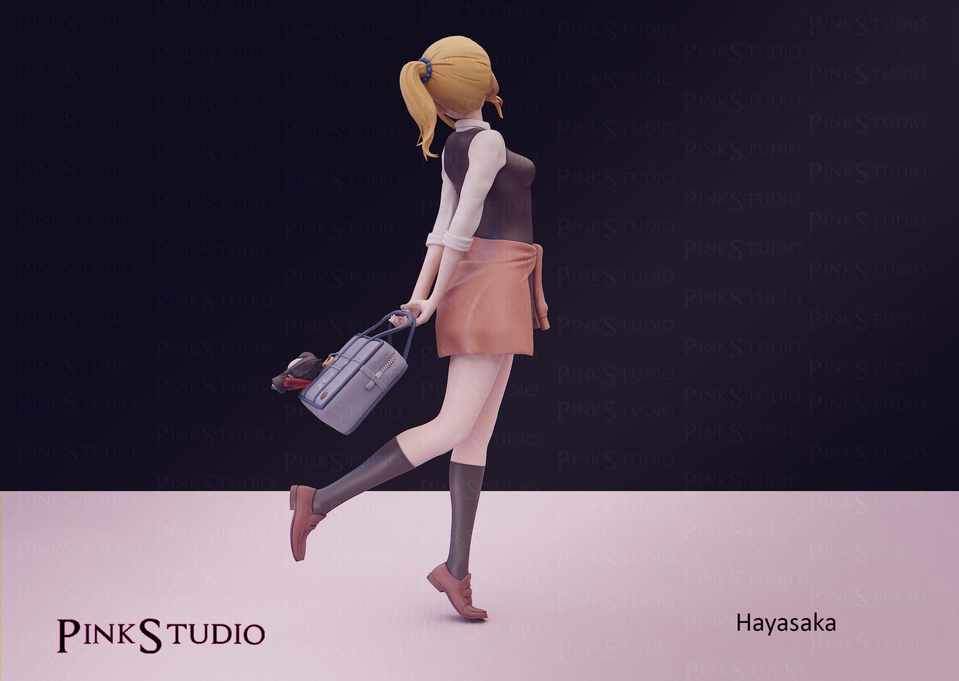 Love is War Inspired Fanart Hayasaka Resin Model Kit 19cm