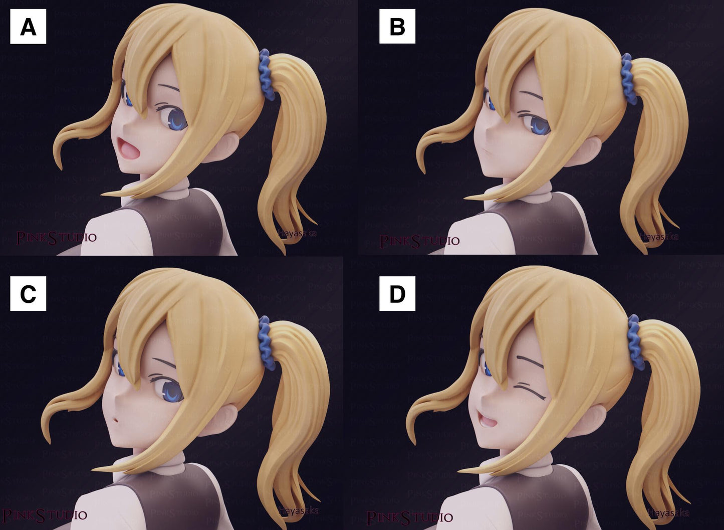 Love is War Inspired Fanart Hayasaka Resin Model Kit 19cm