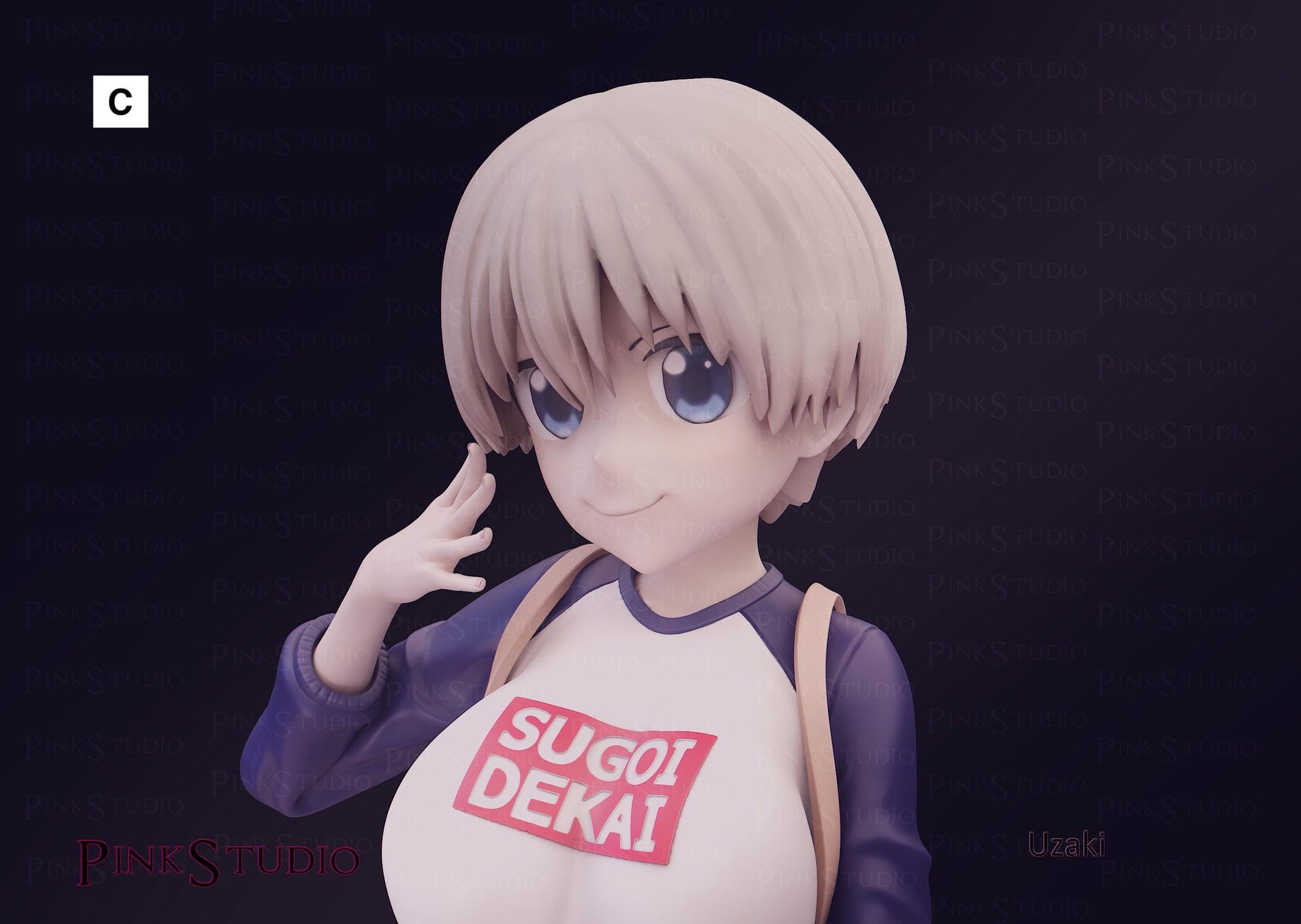 Uzaki-chan Wants to Hang Out Inspired Fanart - Hana Uzaki Resin Model Kit 18cm