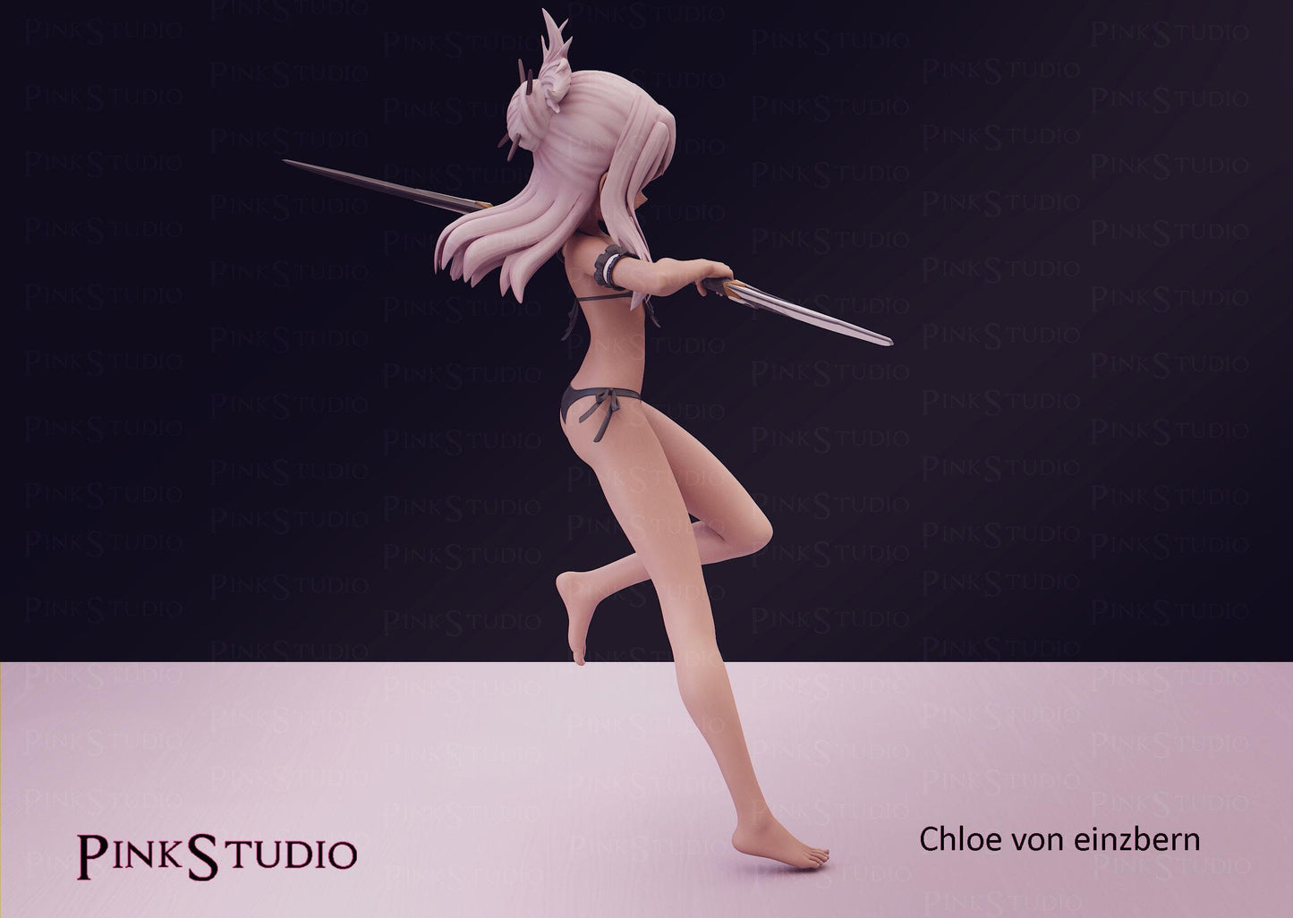 Fate Kaleid Liner Prisma Illya Inspired Fanart Chloe Von Einzbern 16.5cm