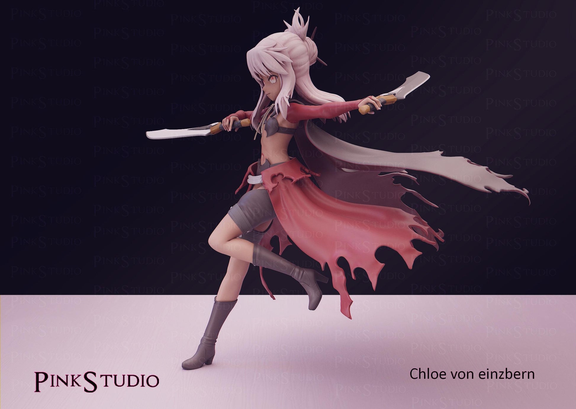 Fate Kaleid Liner Prisma Illya Inspired Fanart Chloe Von Einzbern 16.5cm