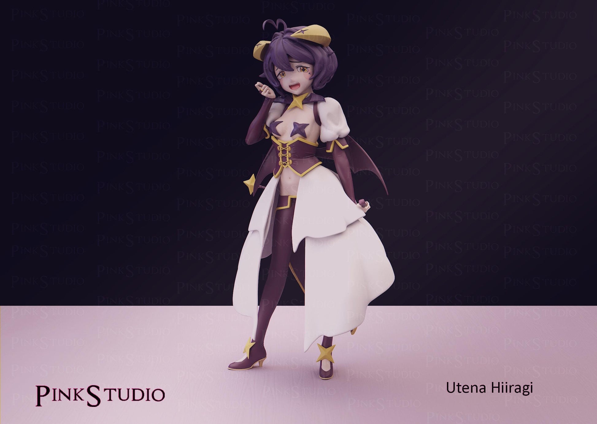 Gushing over Magical Girls Inspired Fanart Utena Hiiragi Resin Model Kit 18cm