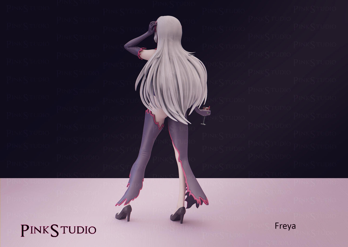 Danmachi Inspired Fanart Freya Resin Model Kit 19cm