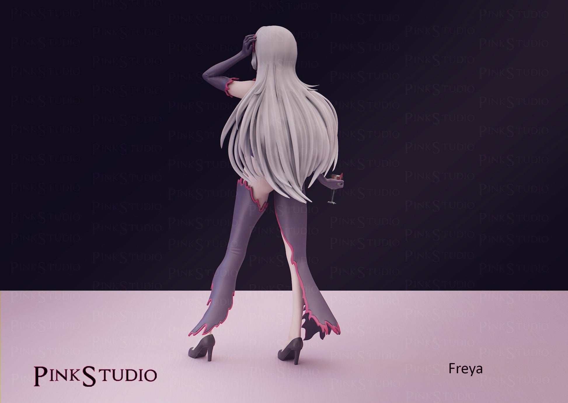 Danmachi Inspired Fanart Freya Resin Model Kit 19cm