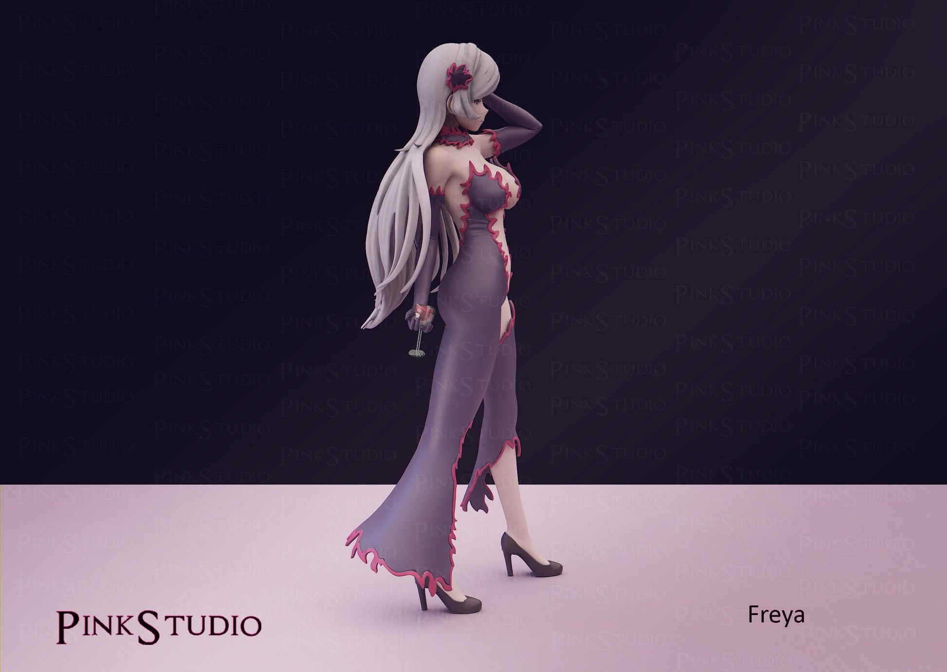 Danmachi Inspired Fanart Freya Resin Model Kit 19cm