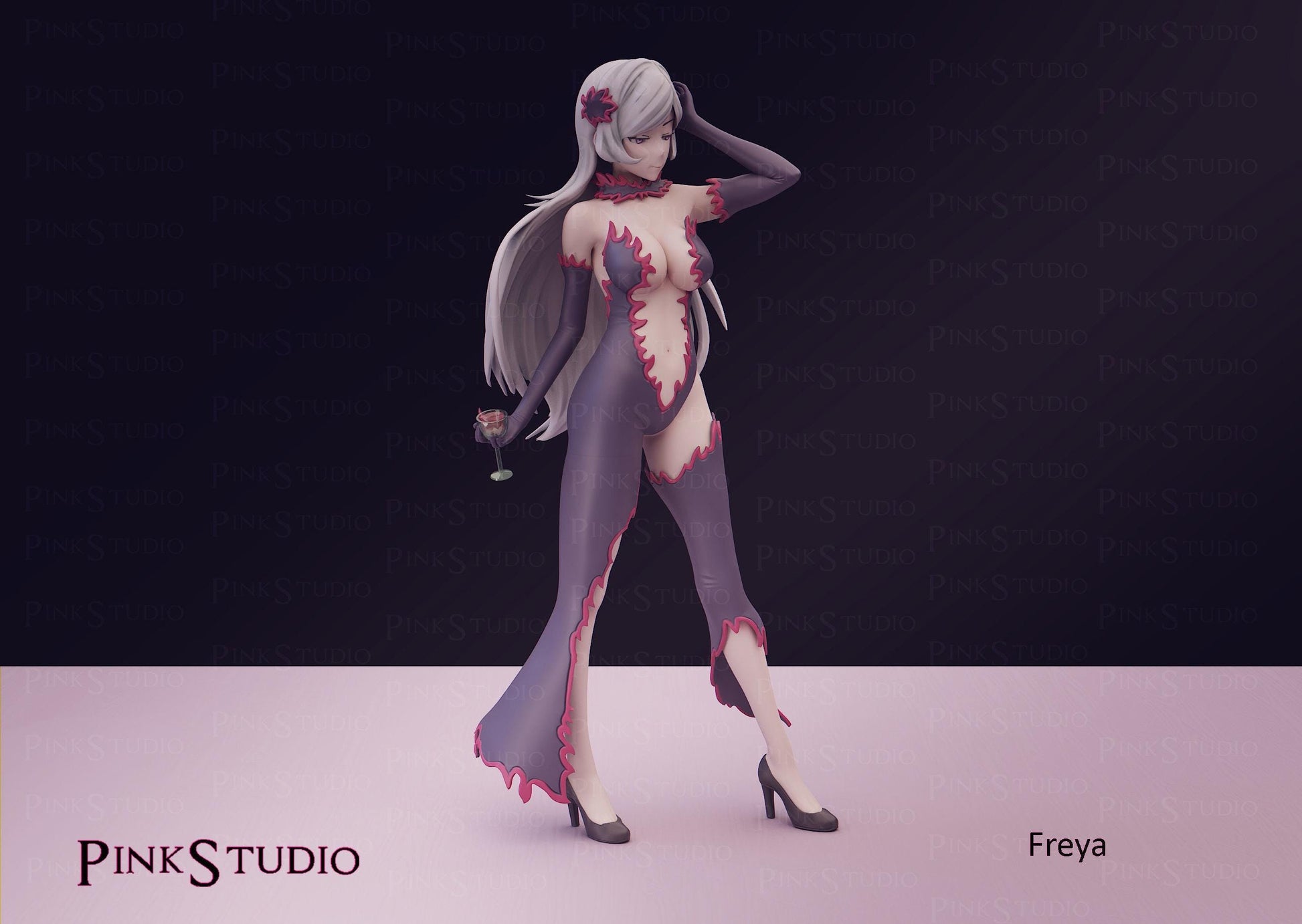 Danmachi Inspired Fanart Freya Resin Model Kit 19cm