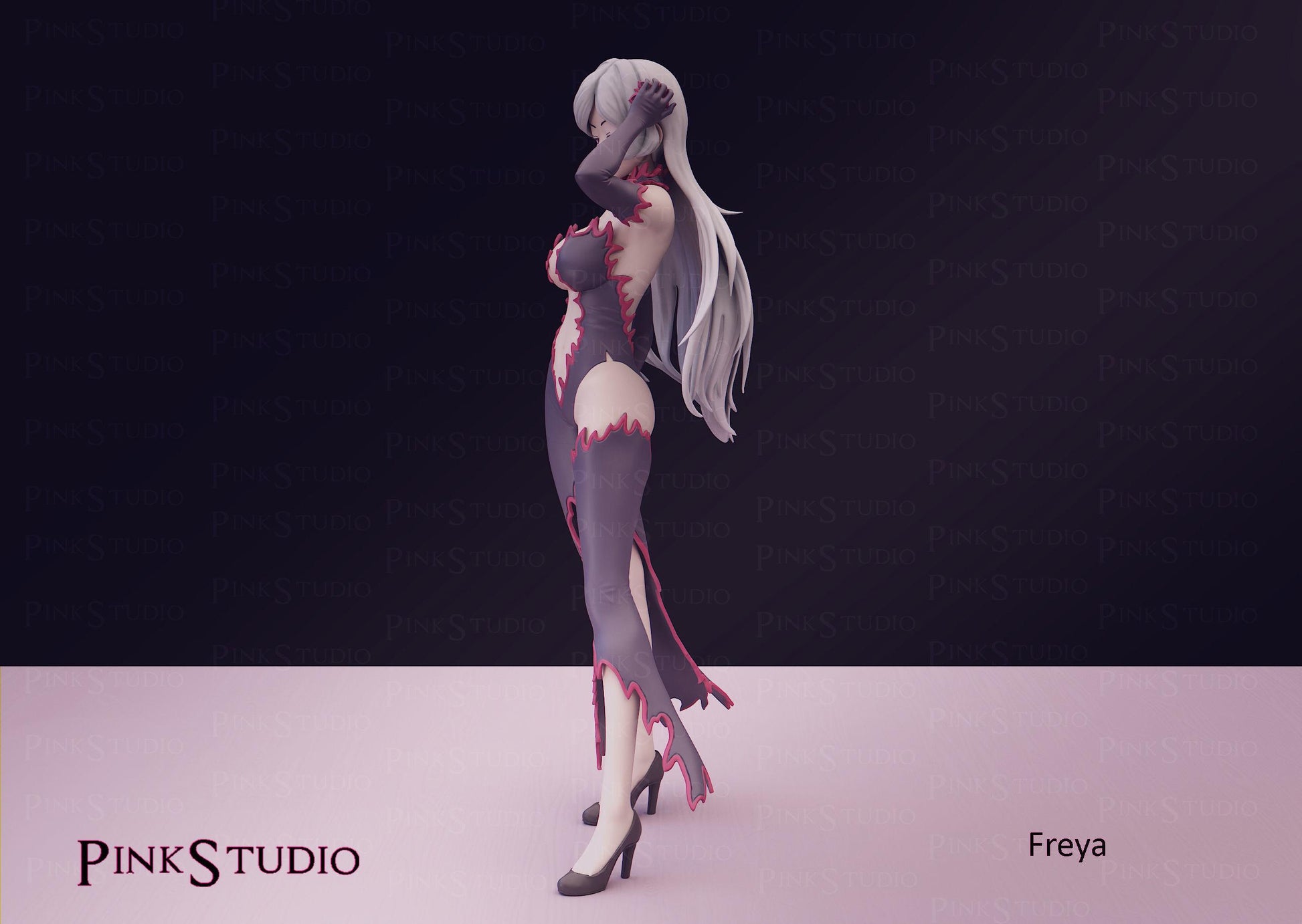 Danmachi Inspired Fanart Freya Resin Model Kit 19cm