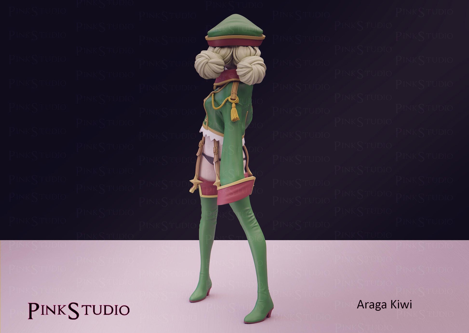 Gushing over Magical Girls Inspired Fanart Araga Kiwi Resin Model Kit 18cm