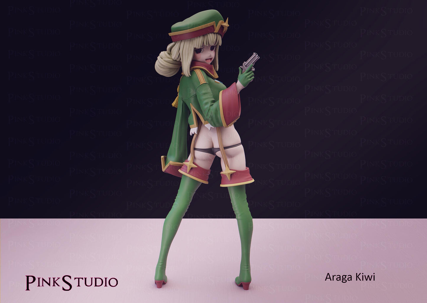 Gushing over Magical Girls Inspired Fanart Araga Kiwi Resin Model Kit 18cm