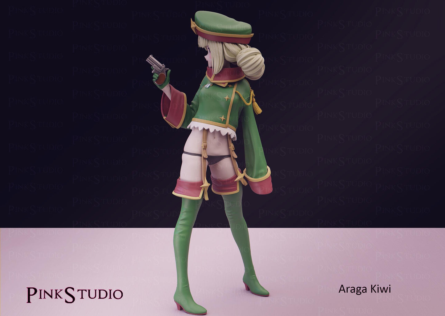 Gushing over Magical Girls Inspired Fanart Araga Kiwi Resin Model Kit 18cm