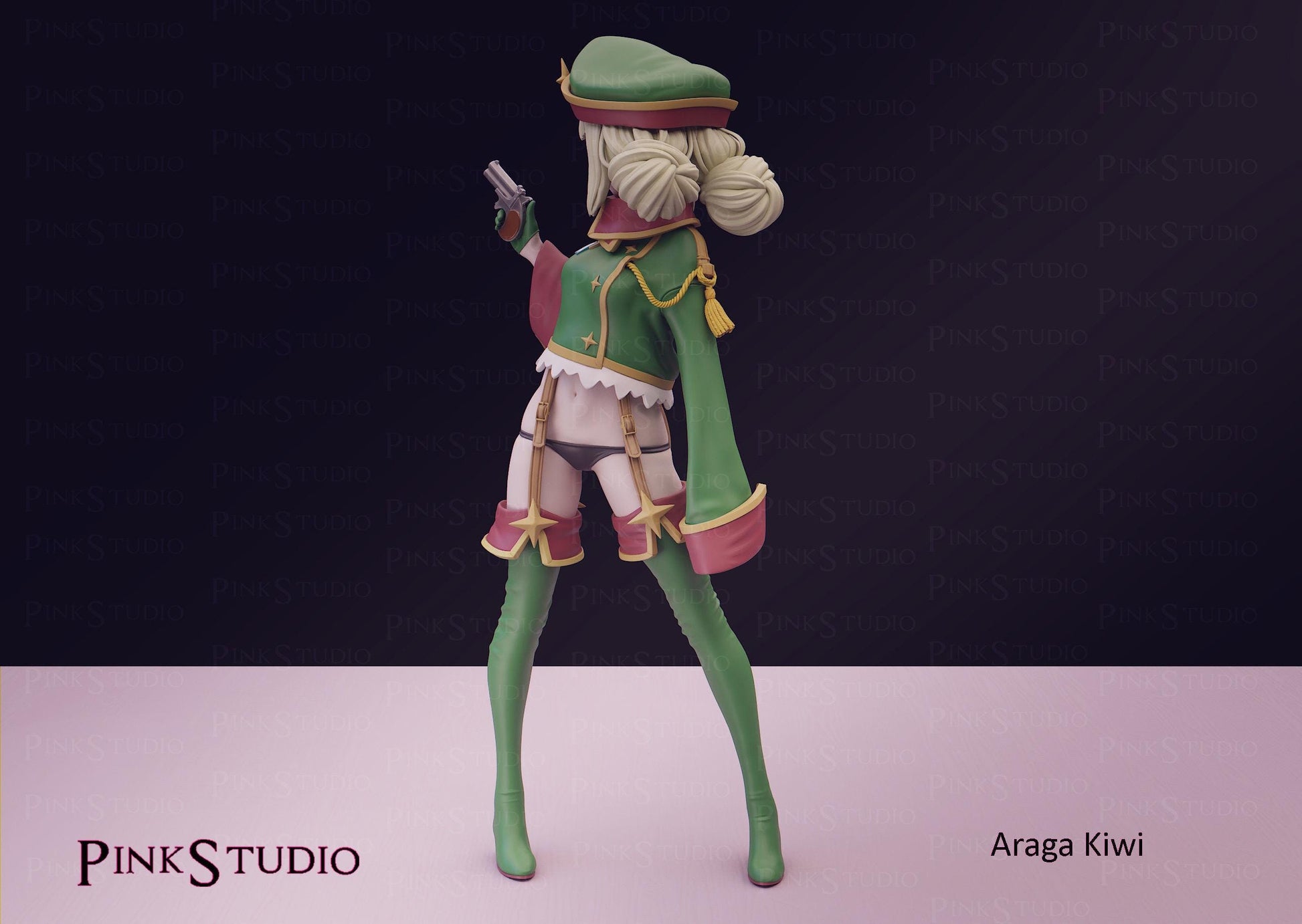 Gushing over Magical Girls Inspired Fanart Araga Kiwi Resin Model Kit 18cm