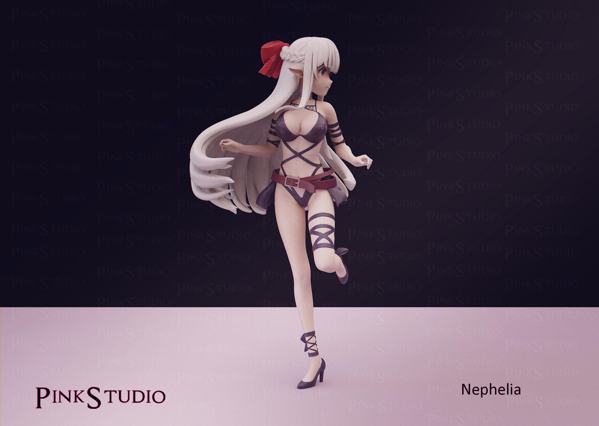 Nephelia Inspired Fanart An Archdemons Dilemma How to Love your Elf Bride Resin Model Kit 17.8cm