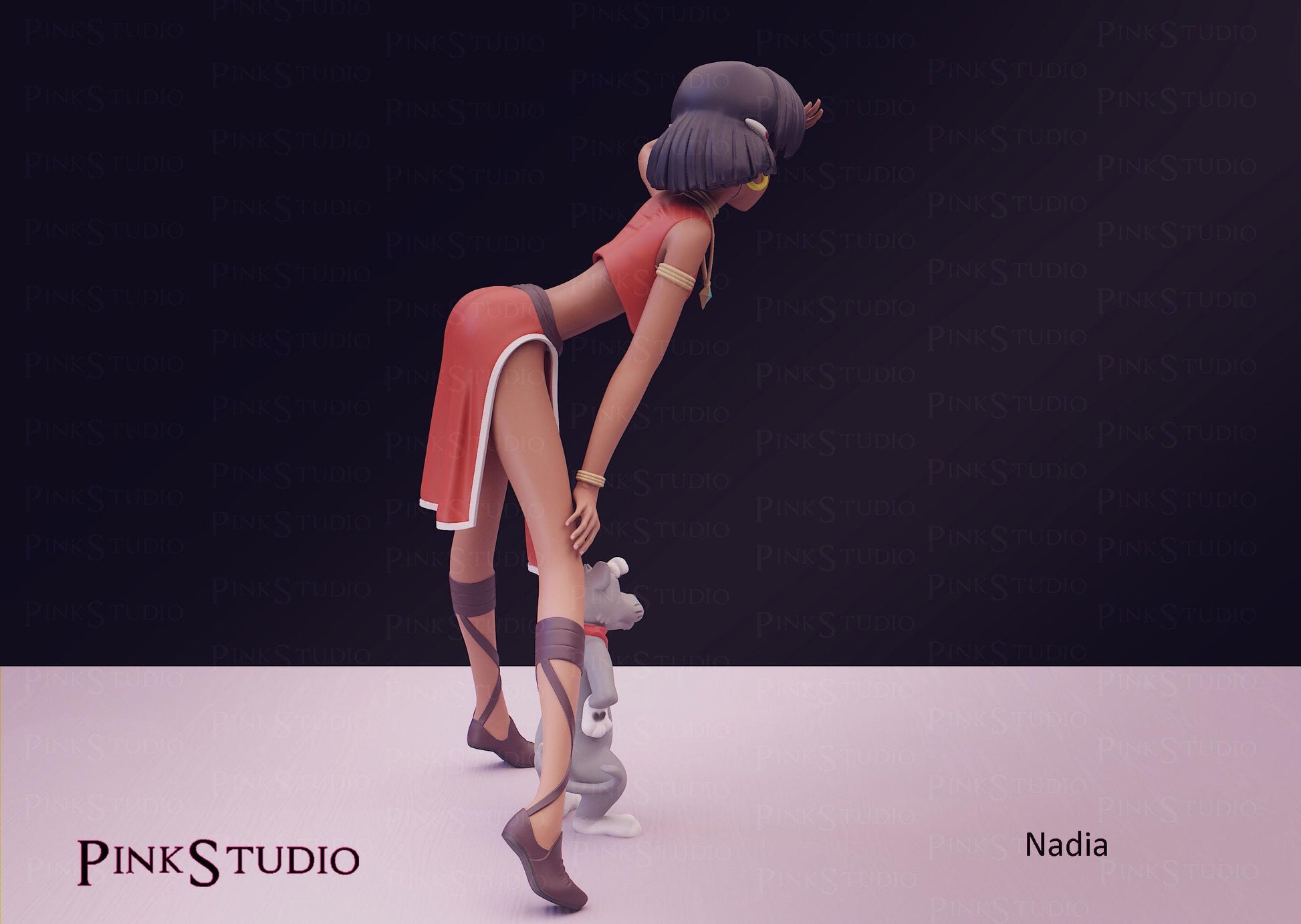 The Secret of Blue Water Inspired Fanart Nadia Resin Model Kit 16cm