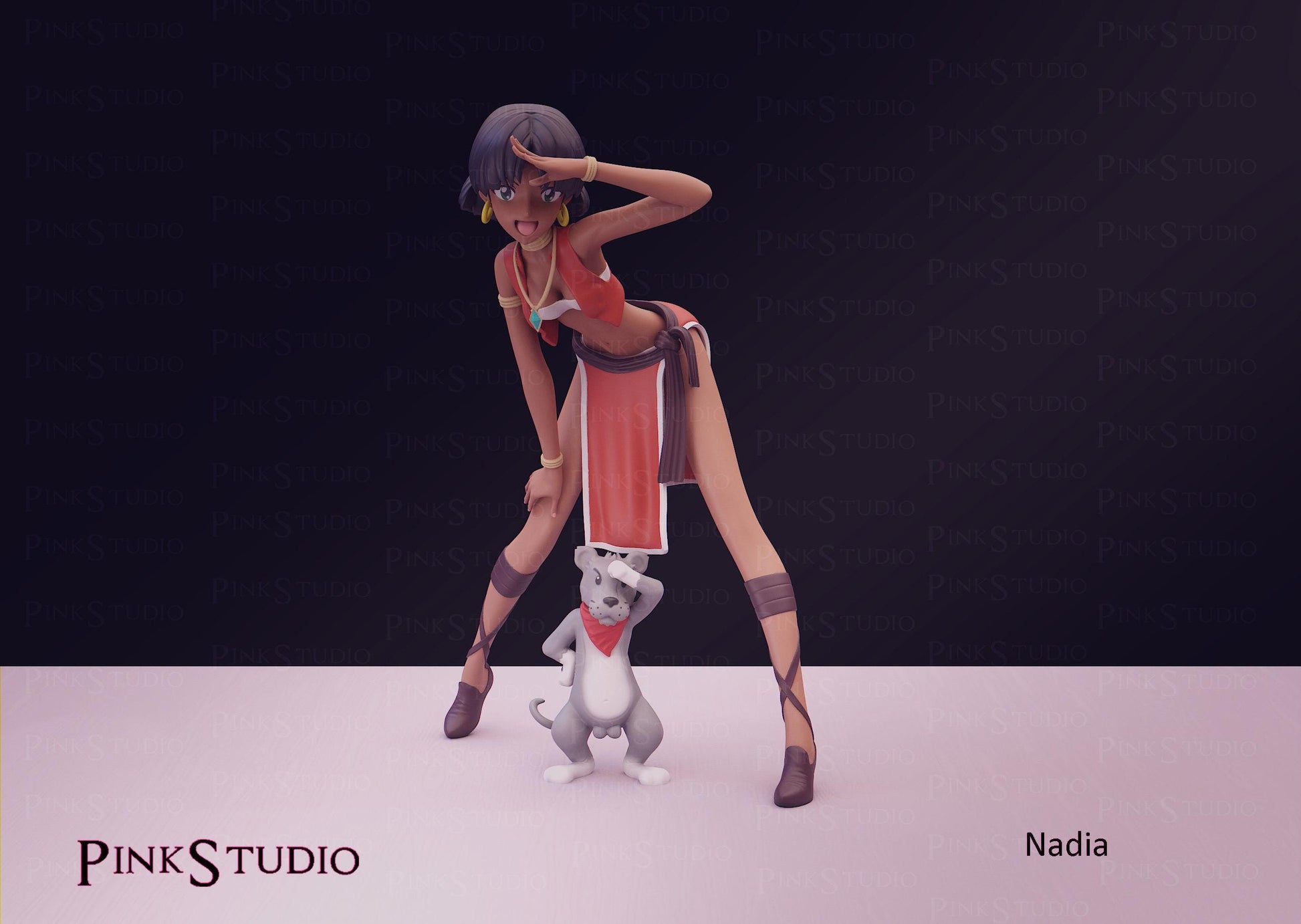 The Secret of Blue Water Inspired Fanart Nadia Resin Model Kit 16cm