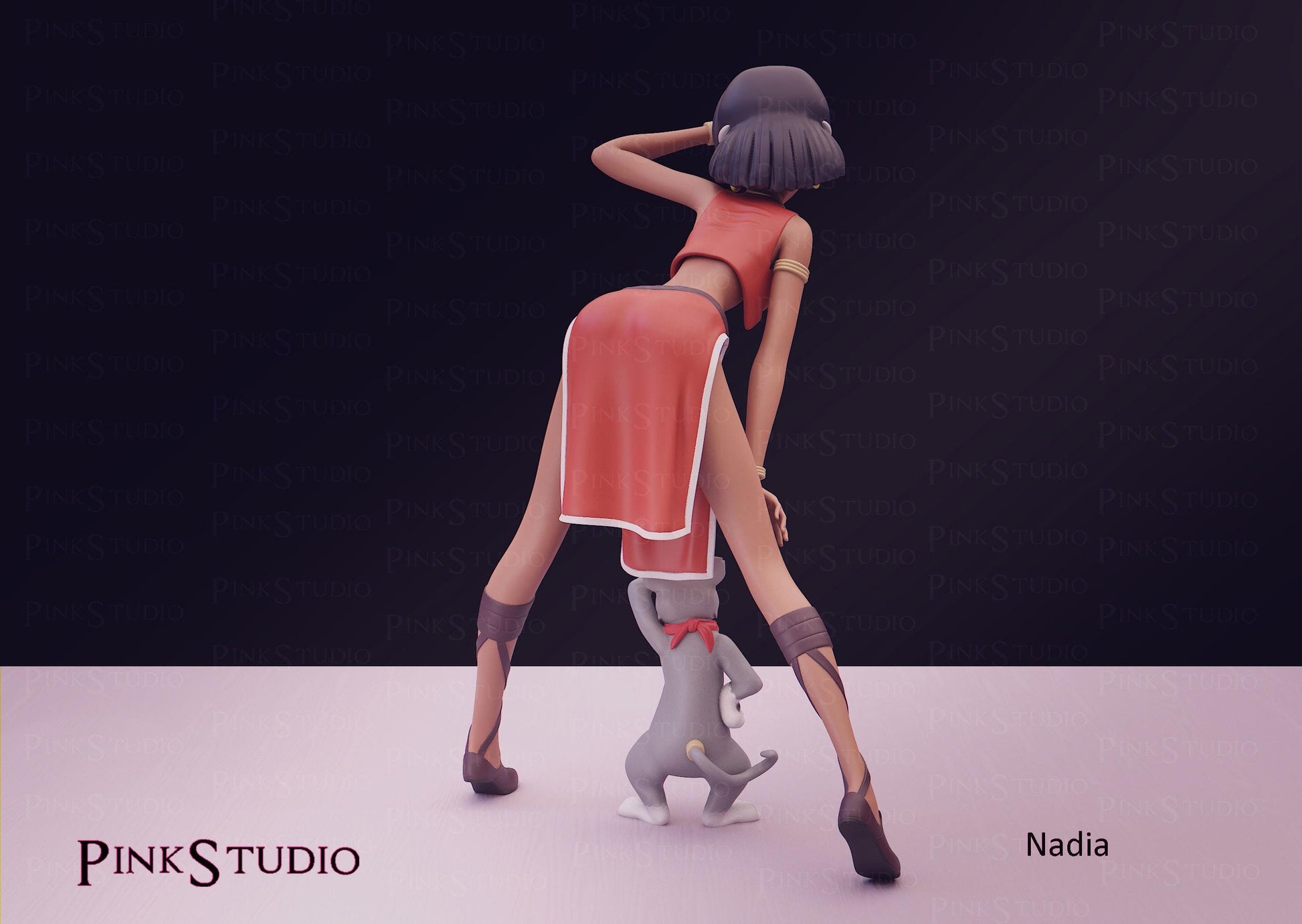 The Secret of Blue Water Inspired Fanart Nadia Resin Model Kit 16cm