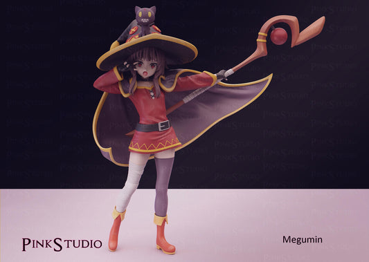 Konosuba Inspired Fanart Megumin Model Resin Kit 17cm