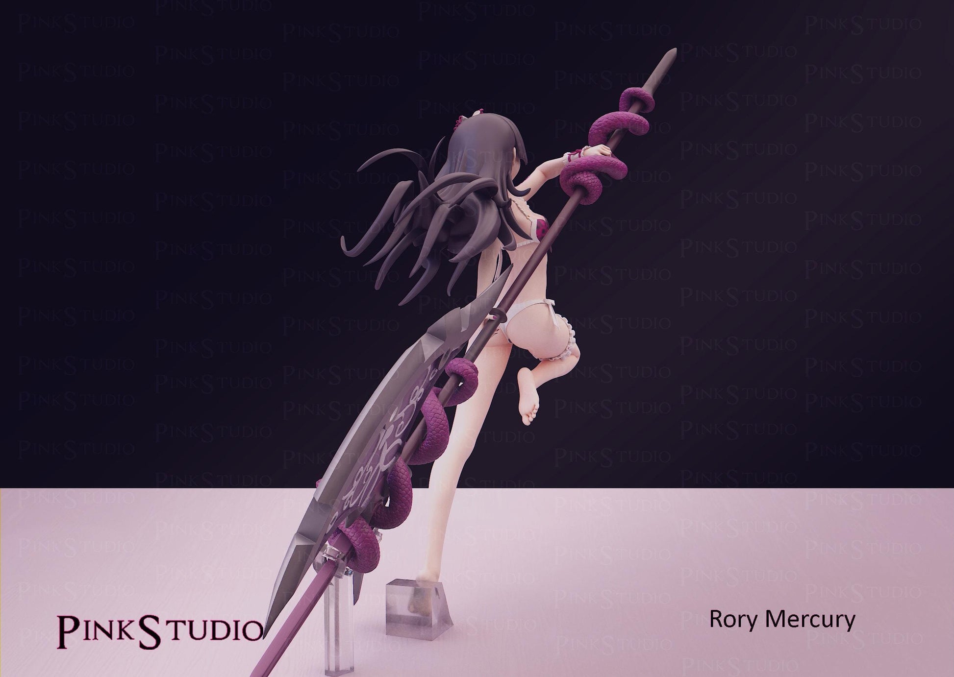 Gate Inspired Fanart Rory Mercury Resin Kit Model 18cm
