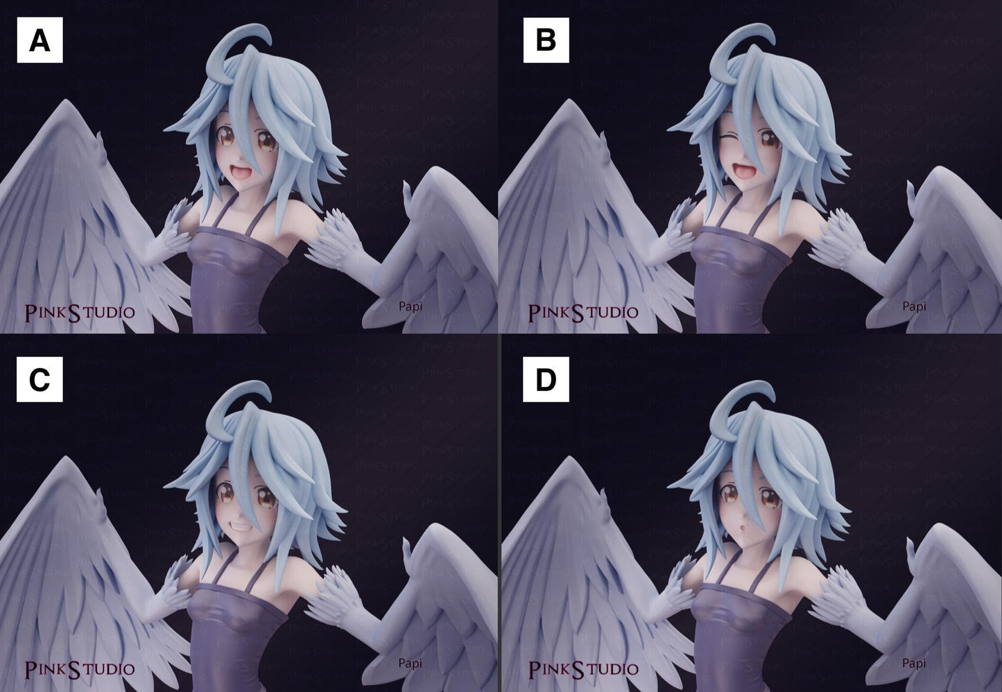 Monster Musume Inspired Fanart Papi the Harpy Resin Model Kit 17.5cm