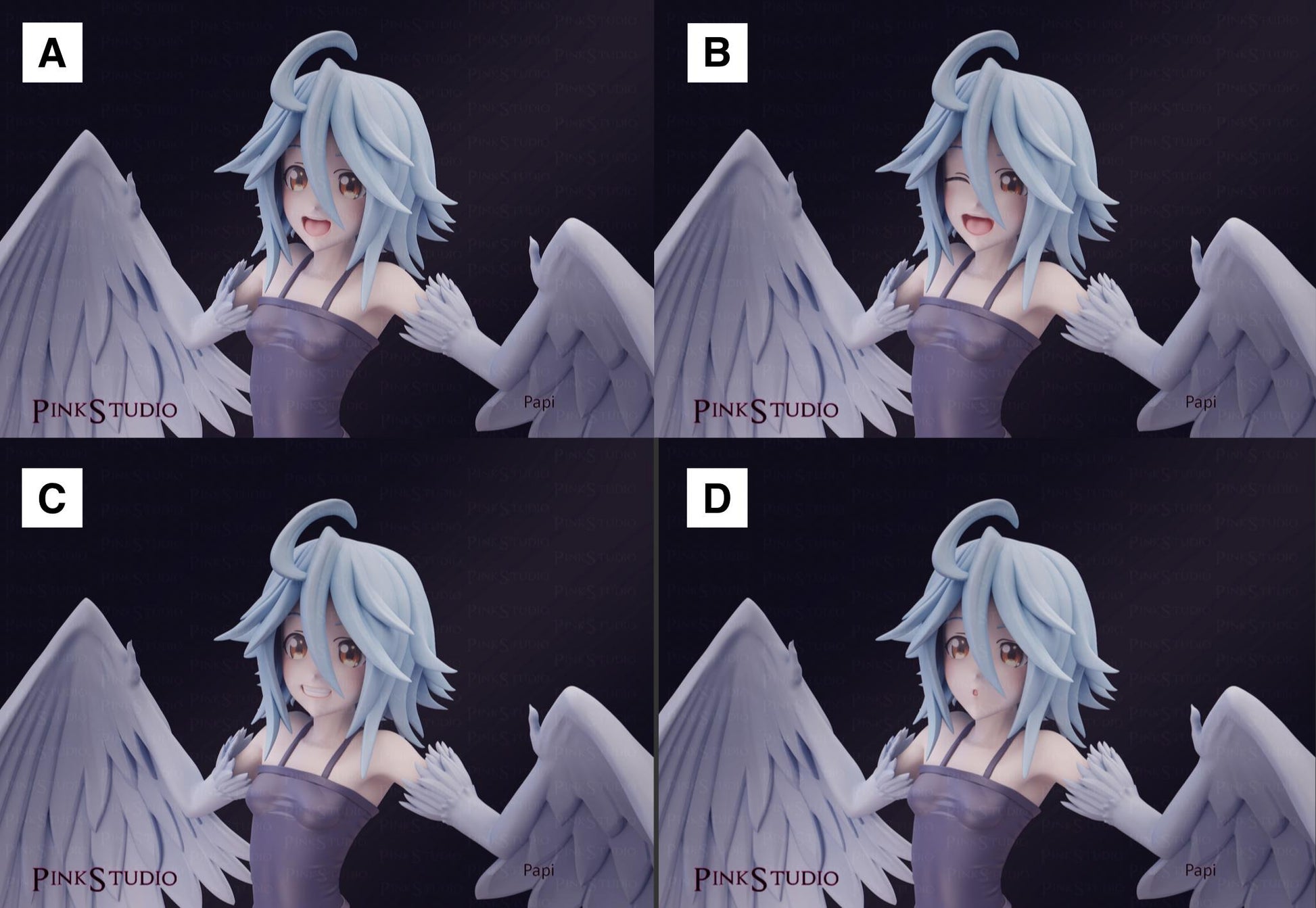 Monster Musume Inspired Fanart Papi the Harpy Resin Model Kit 17.5cm