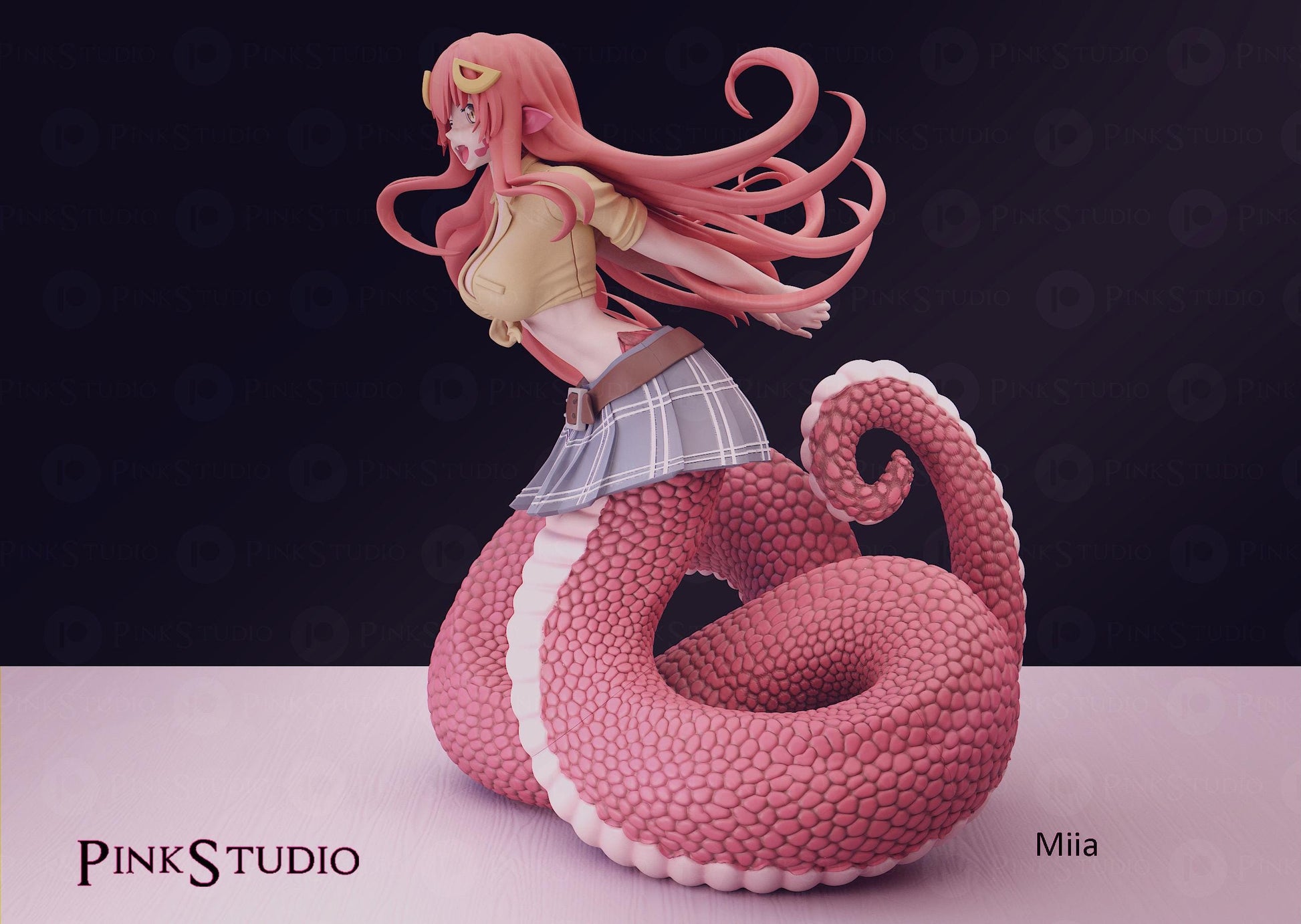 Monster Musume Inspired Fanart Miia Resin Model Kit 18cm