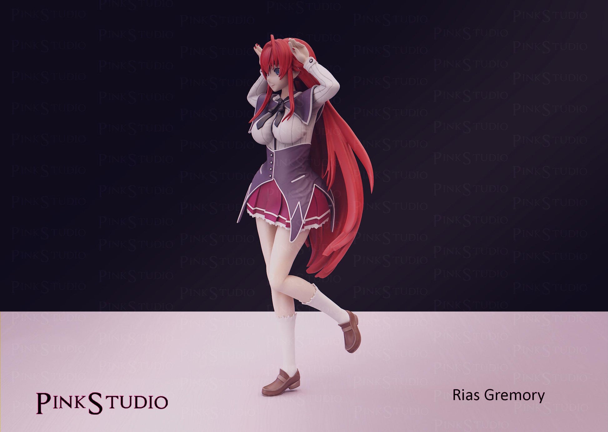 Rias Gremory Inspired Fanart High School DxD Resin Model Kit