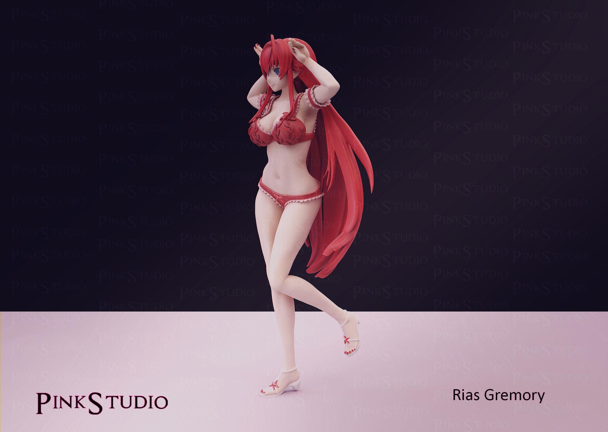 Rias Gremory Inspired Fanart High School DxD Resin Model Kit