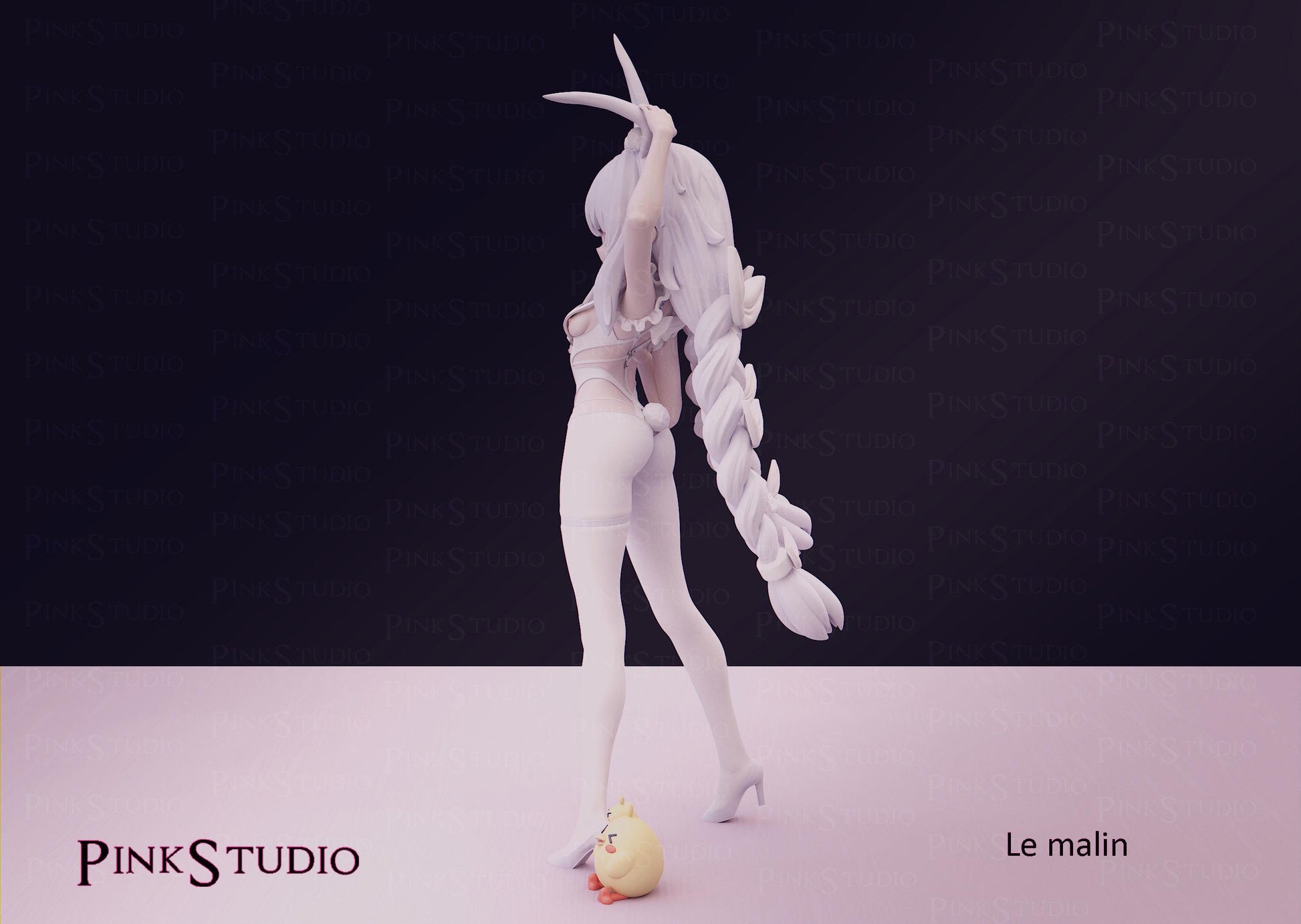 Azur Lane Inspired Fanart Le Malin Resin Model Kit 17cm