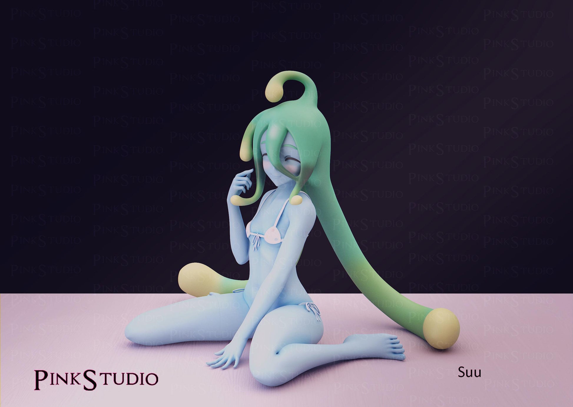 Monster Musume Inspired Fanart Suu Resin Model Kit 14cm