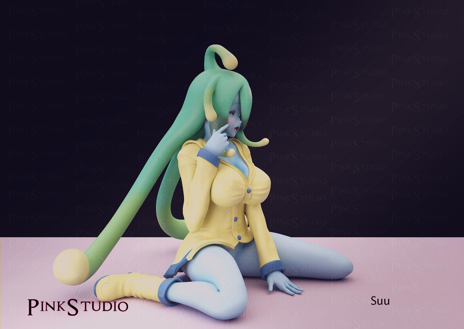 Monster Musume Inspired Fanart Suu Resin Model Kit 14cm