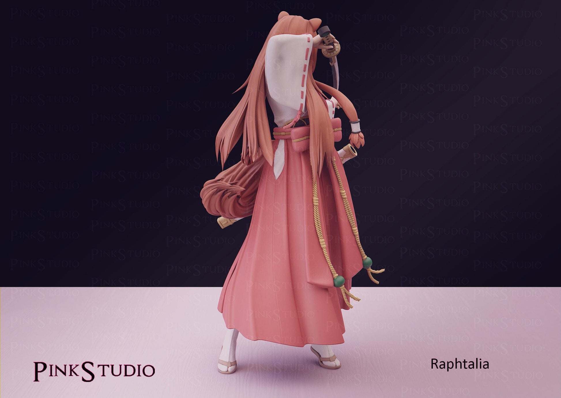 The Rising of the Shield Hero Inspired Fanart Raphtalia Resin Model Kit 19cm