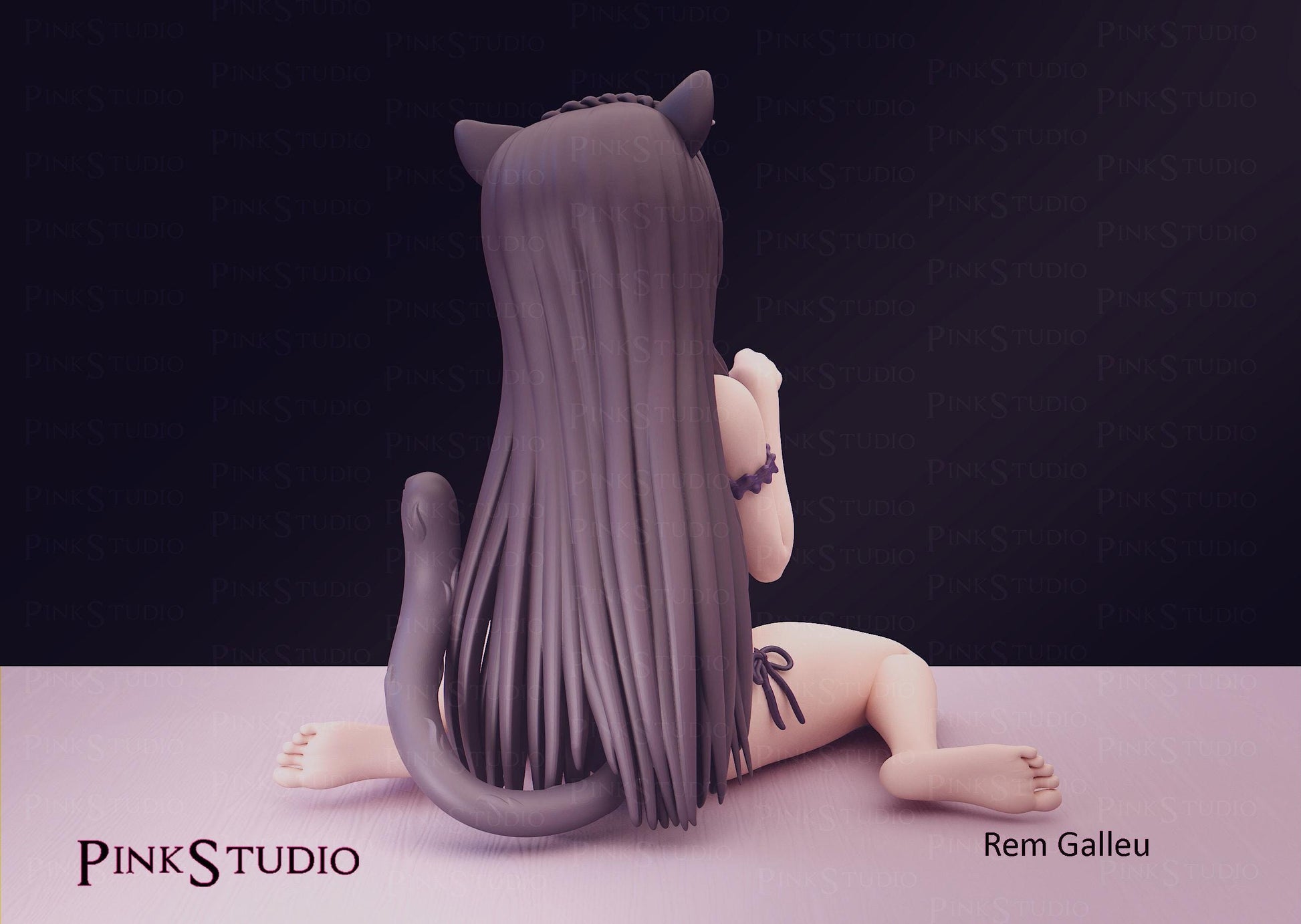 How Not to Summon a Demon Lord Inspired Fanart Rem Galleu Resin Kit Model