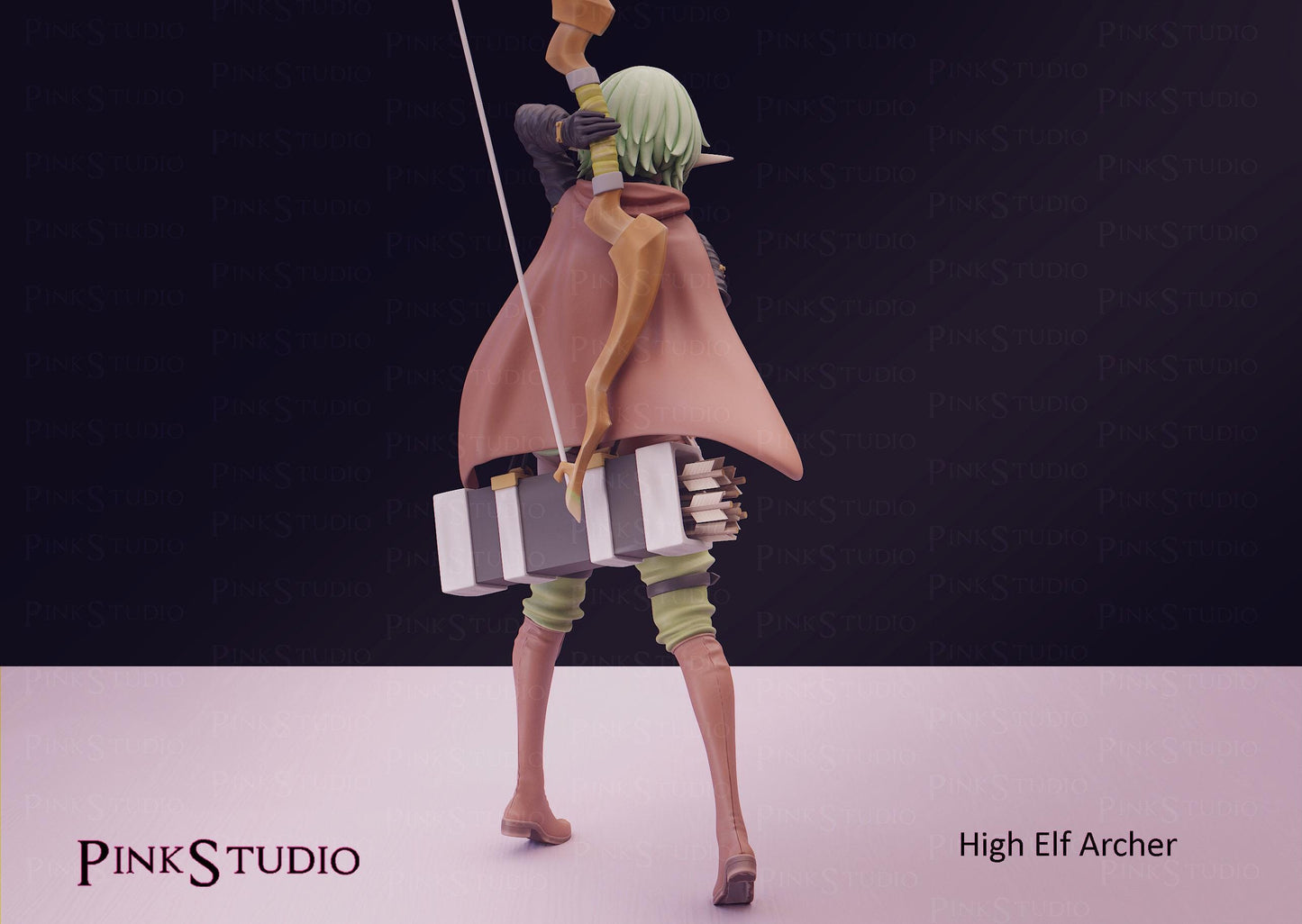 Goblin Slayer Inspired Fanart High Elf Archer Resin Model Kit 17cm