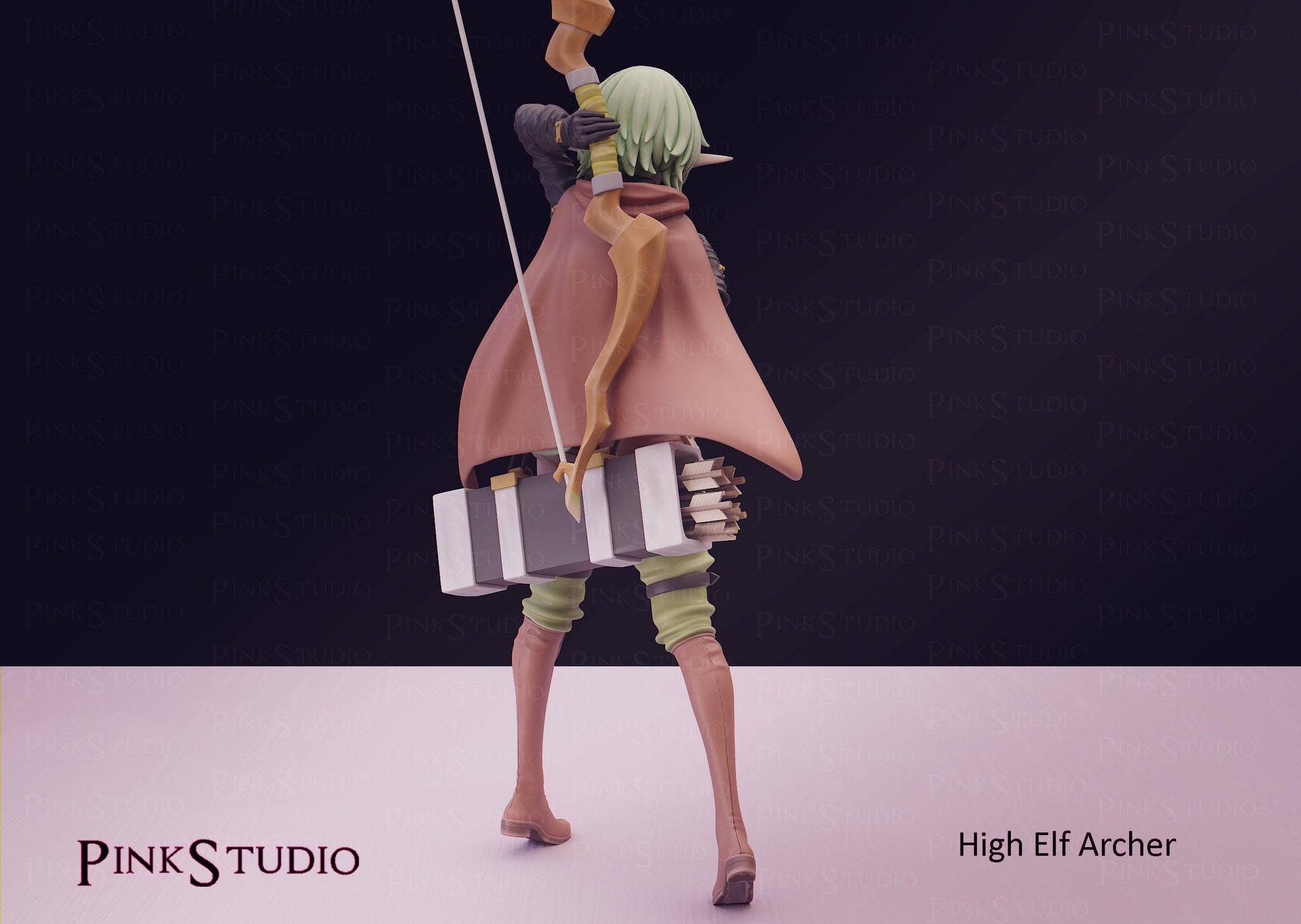 Goblin Slayer Inspired Fanart High Elf Archer Resin Model Kit 17cm