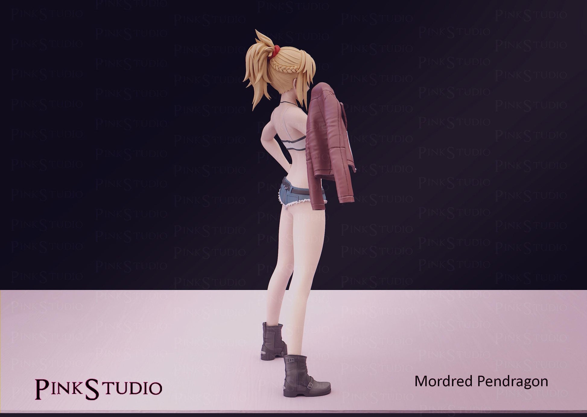 Fate Apocrypha Inspired Fanart Mordred Pendragon Resin Model Kit 19.25cm