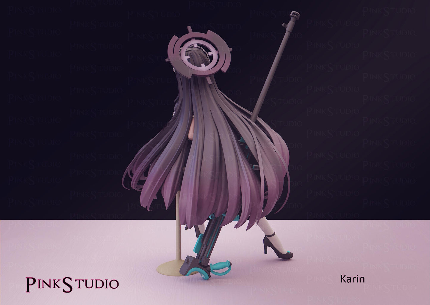 Blue Archive Inspired Fanart Karin Resin Model Kit 14.5cm