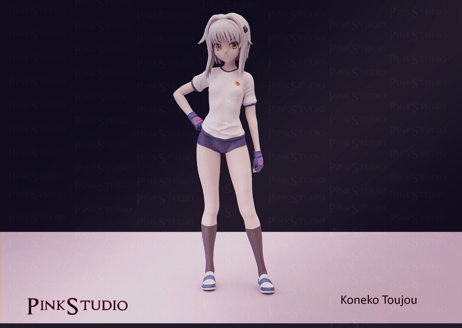 High School Dxd Inspired Fanart Koneko Toujou Resin Model Kit 17.25cm