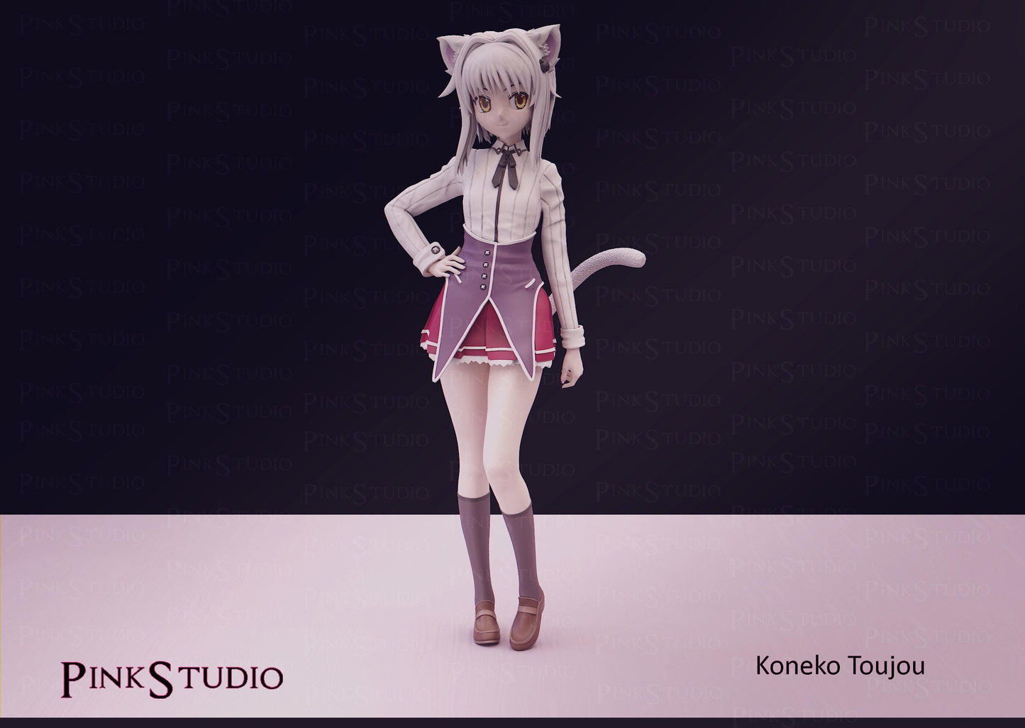 High School Dxd Inspired Fanart Koneko Toujou Resin Model Kit 17.25cm