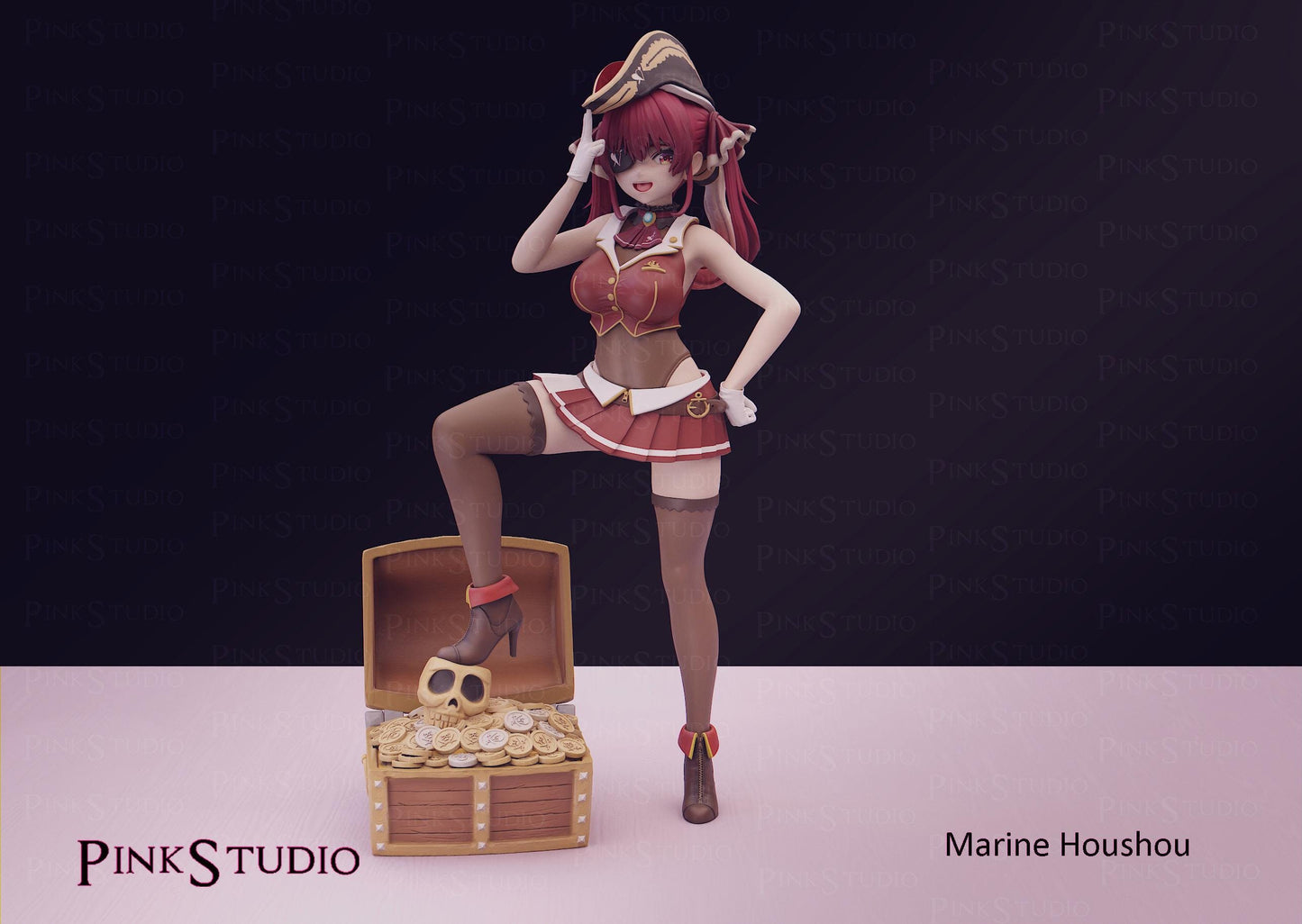 Hololive Inspired Fanart Marine Houshou Resin Model Kit 19cm