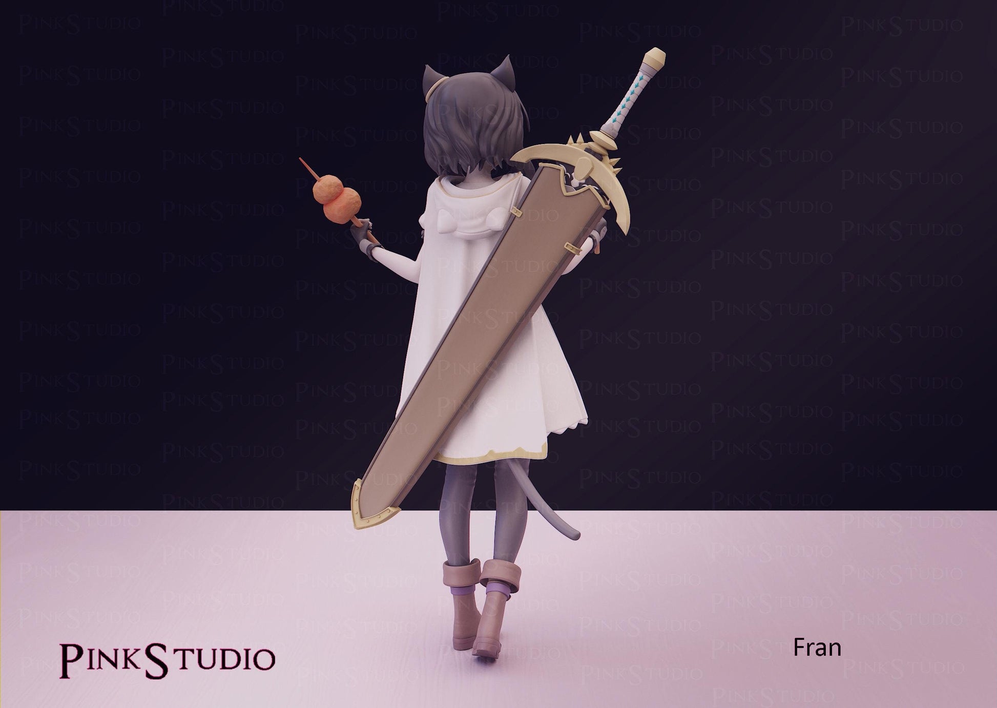 Reincarnated as a Sword Inspired Fanart Fran Resin Model Kit 19cm