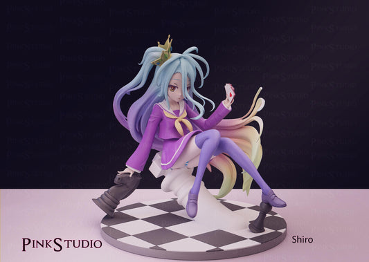 No Game No Life Inspired Fanart Shiro Resin Model Kit 14cm