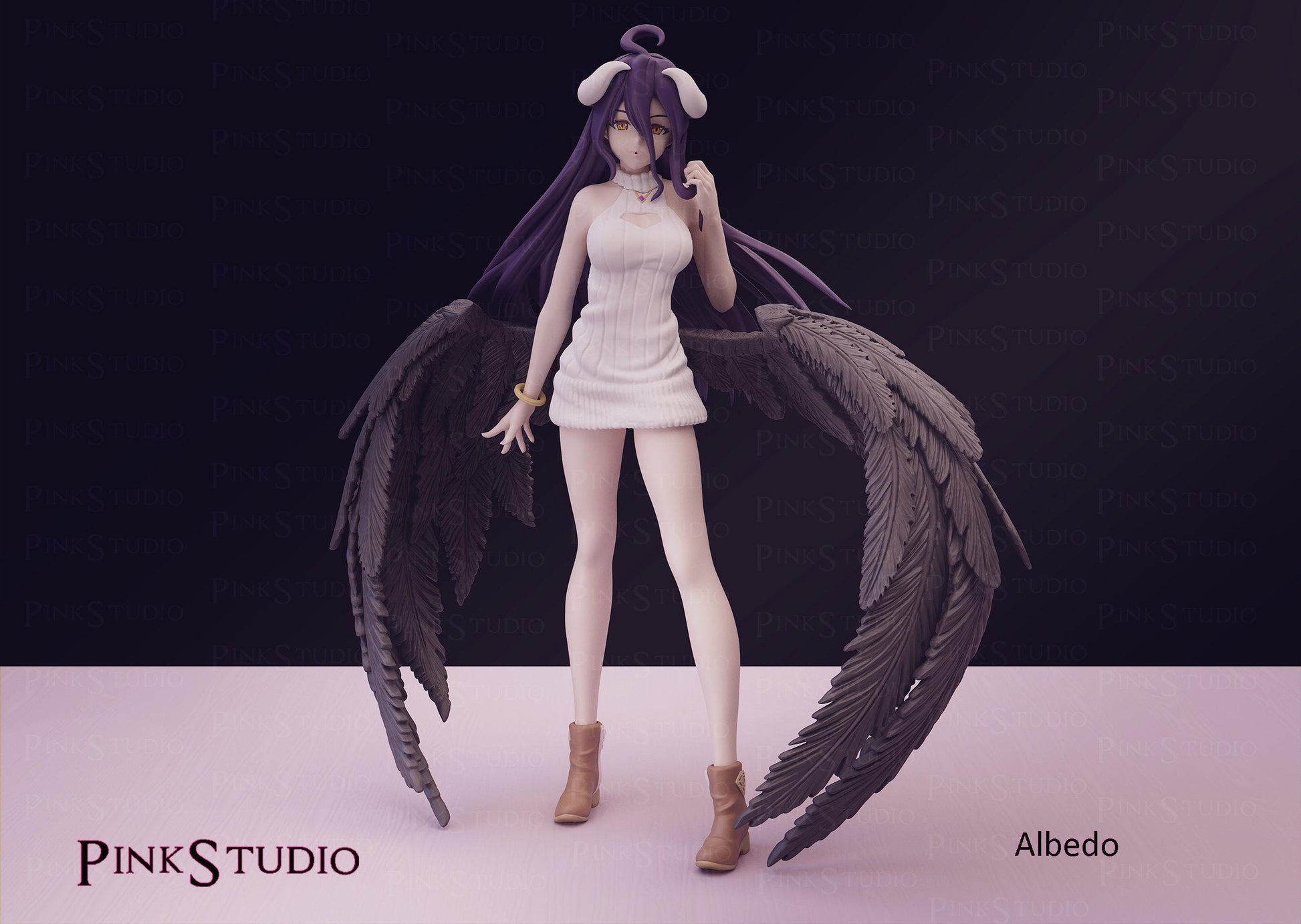 Overlord Inspired Fanart Albedo Resin Model Kit 21cm