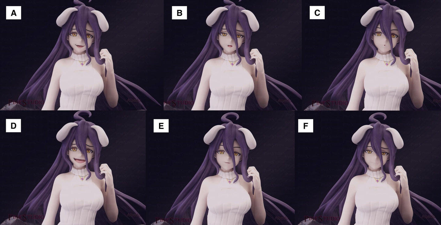 Overlord Inspired Fanart Albedo Resin Model Kit 21cm